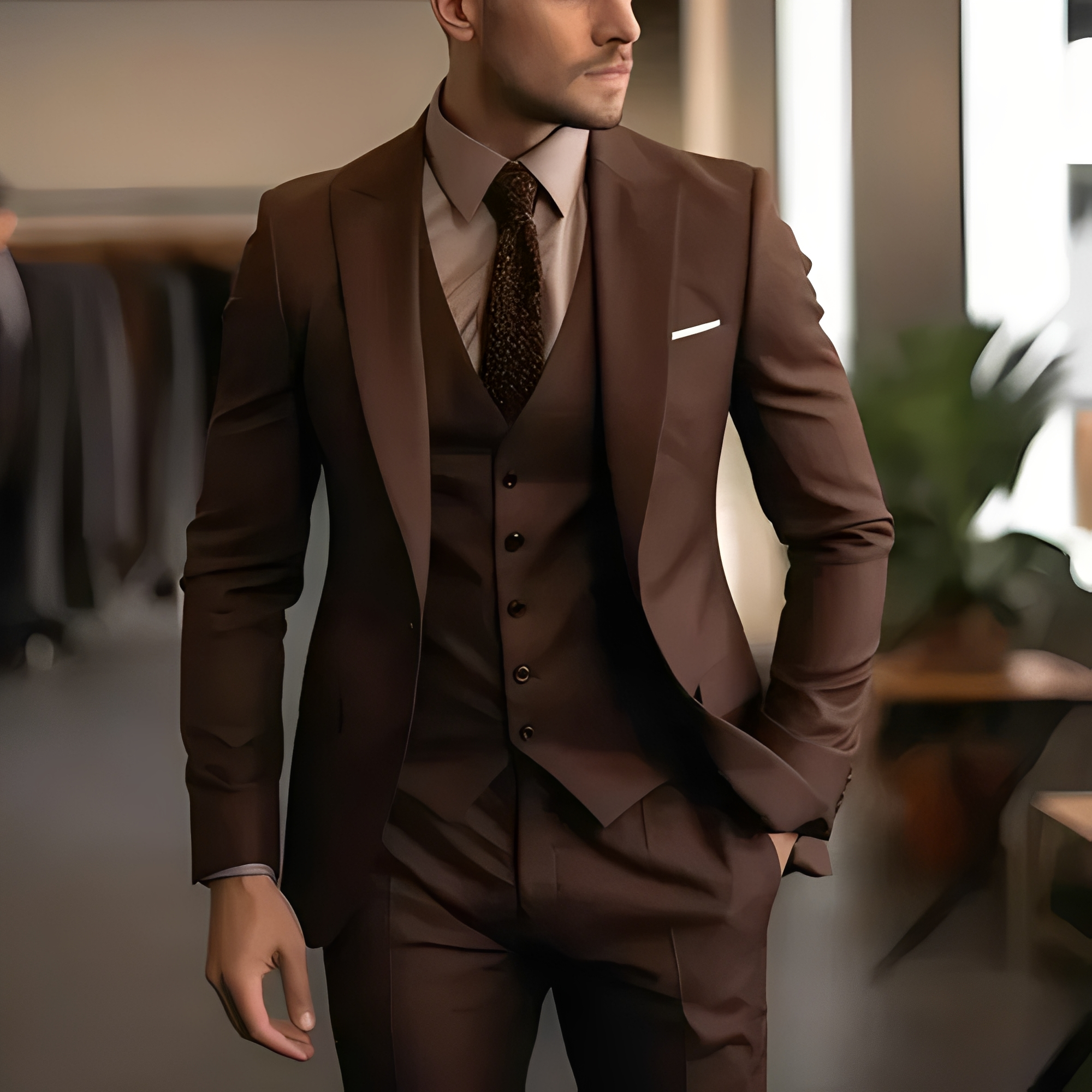 Abenner - Traje formal de tres piezas