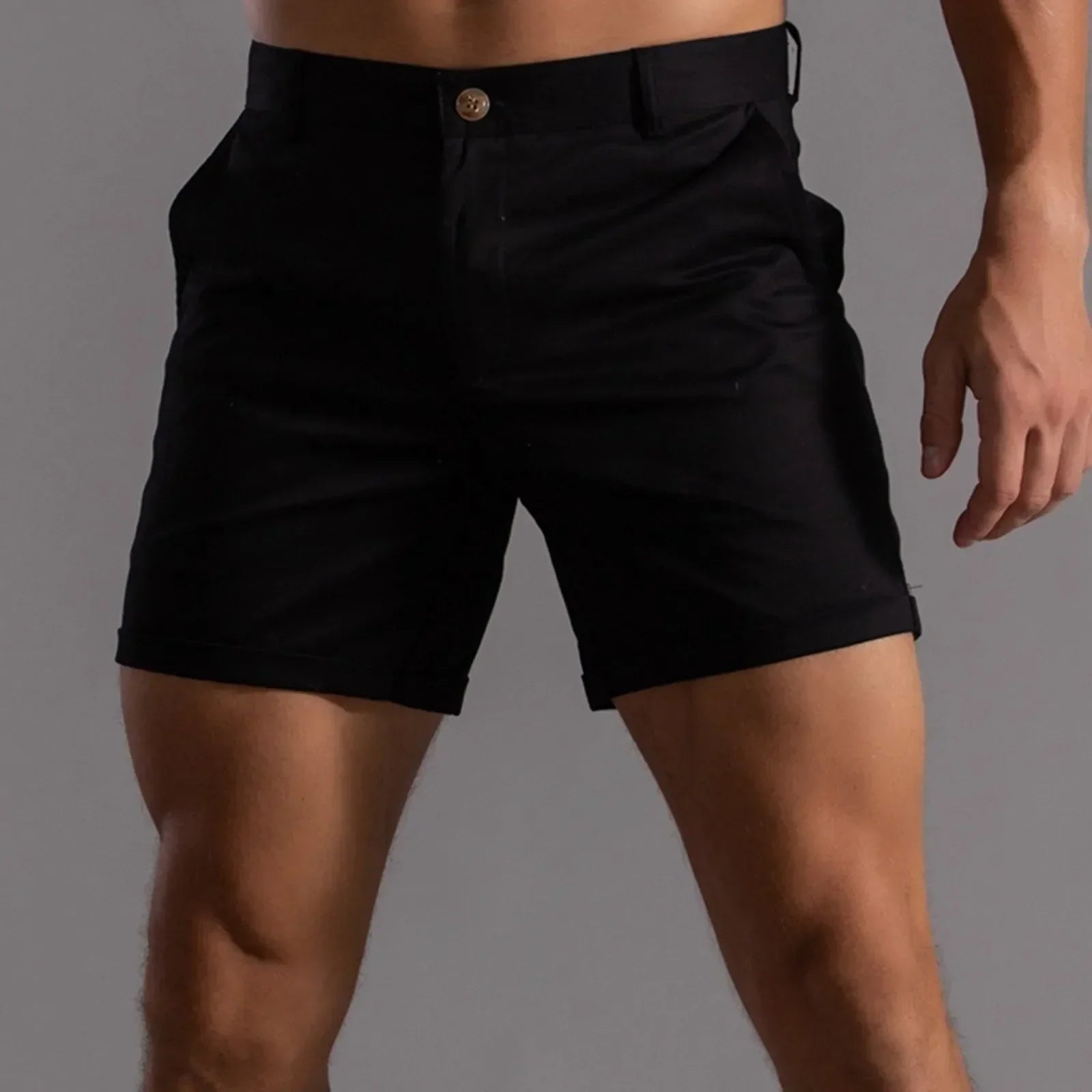 Andrie - Kurze Chino Hose Herren Sommer Elegant
