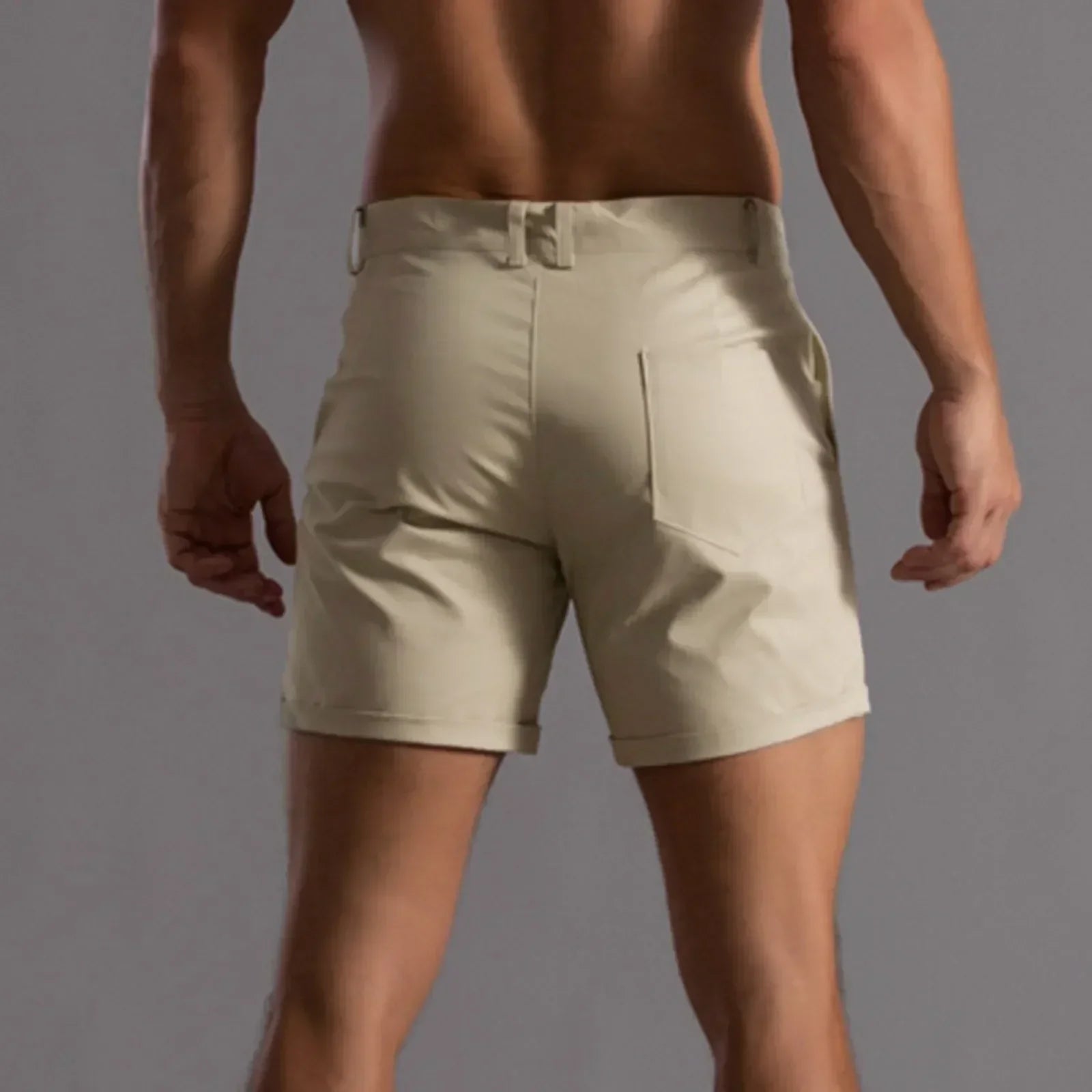 Andrie - Kurze Chino Hose Herren Sommer Elegant
