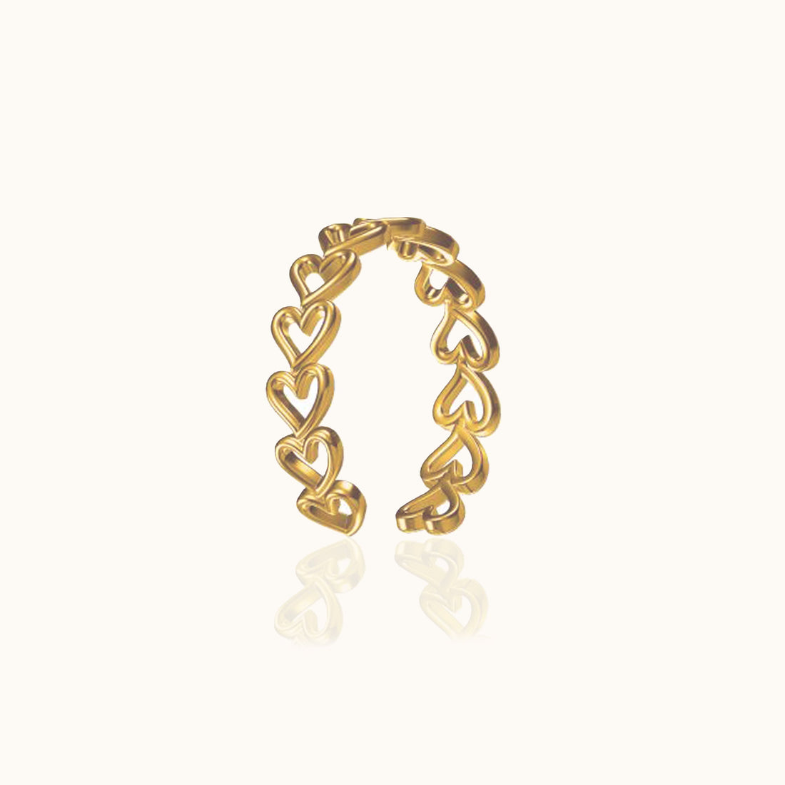 Jia - Anillo de corazón alto