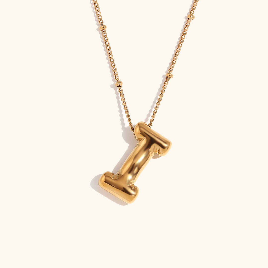 Collar inicial de oro Balloon