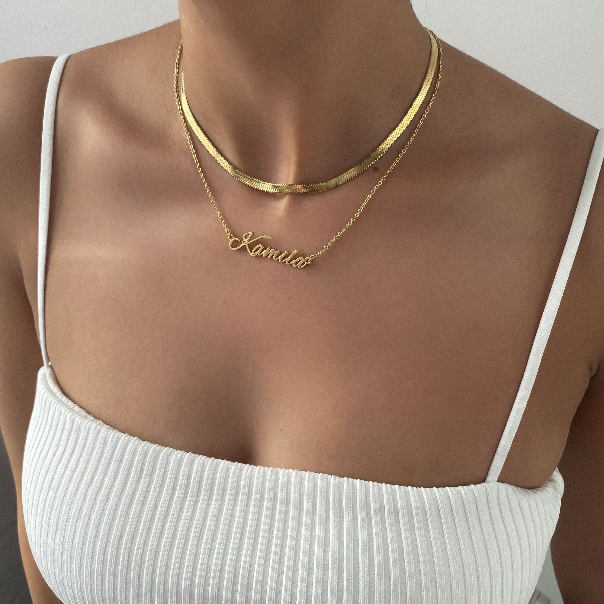 Juliette – Collar elegante de chevron