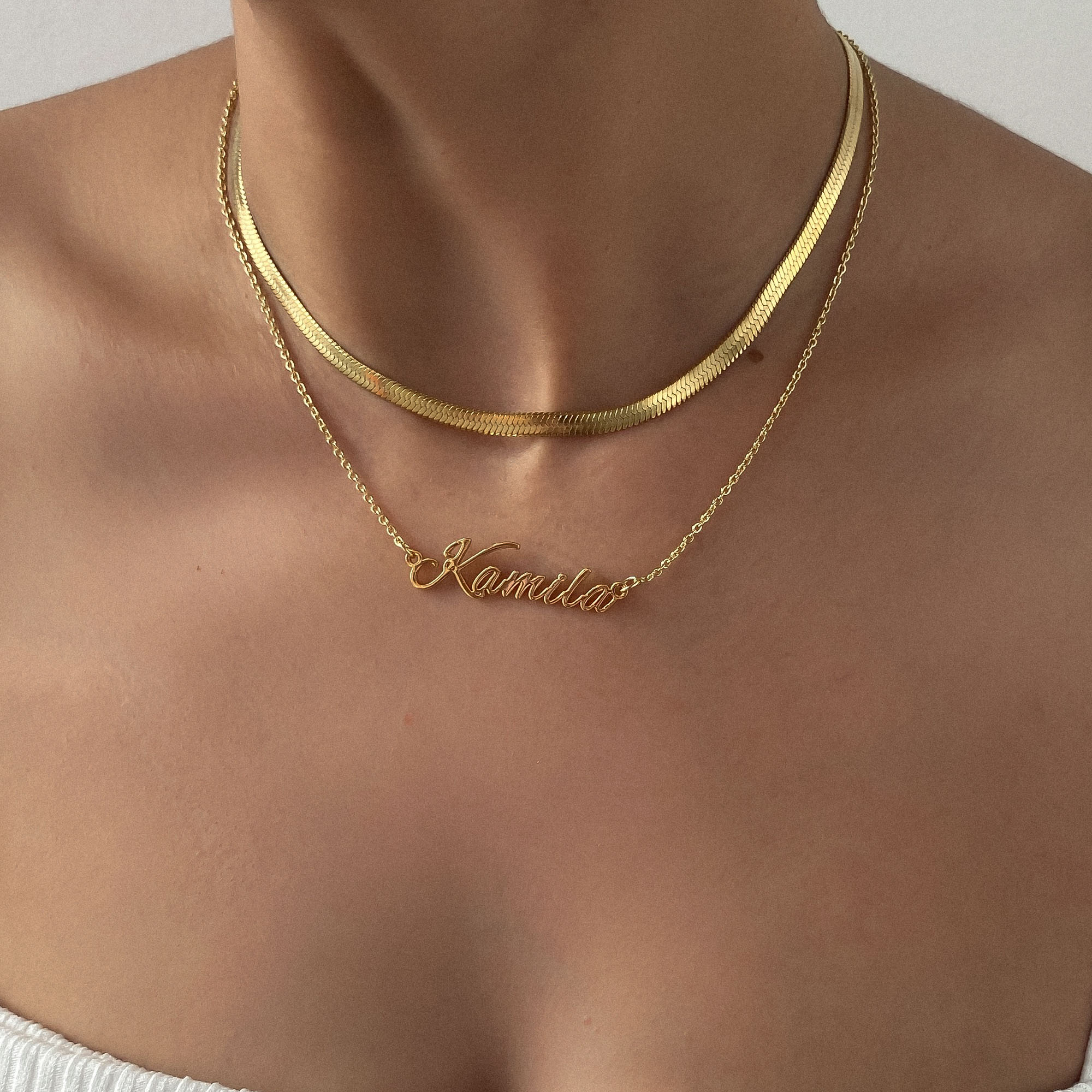 Juliette – Collar elegante de chevron