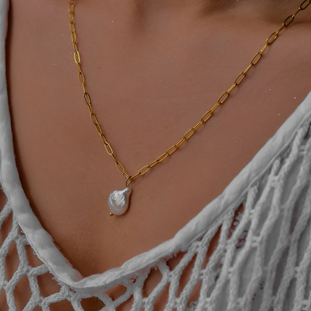 Angelika - Collar de perlas