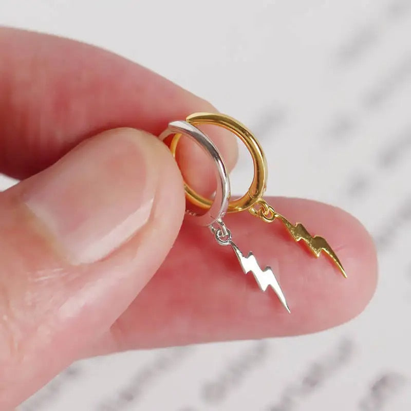 Pendientes Lightning Hoop - Pendientes Rayo