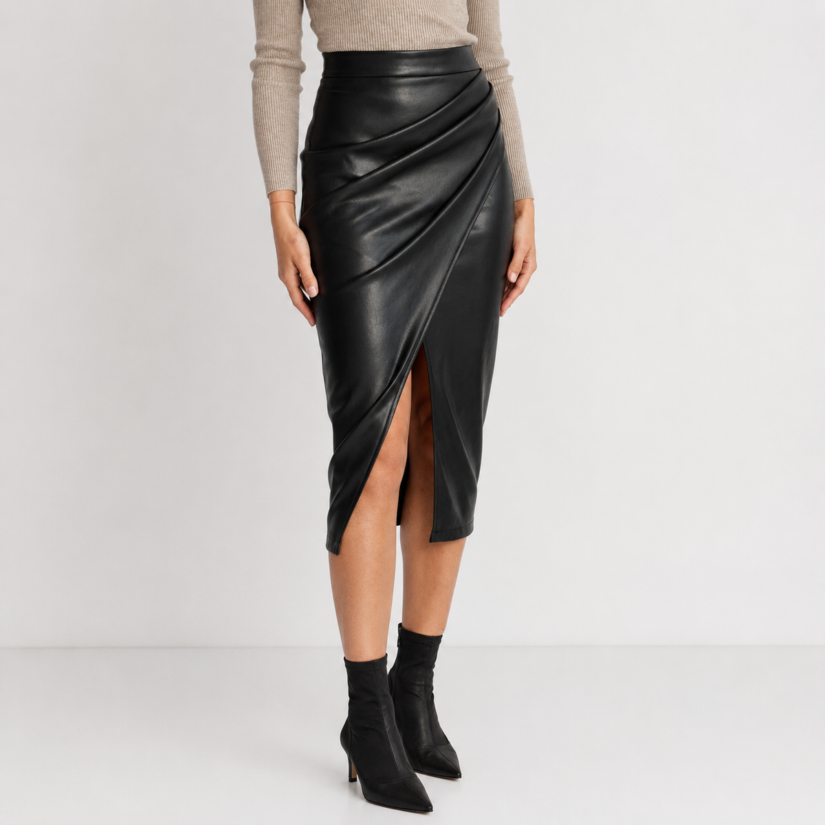 Glyza - Falda midi chic y elegante
