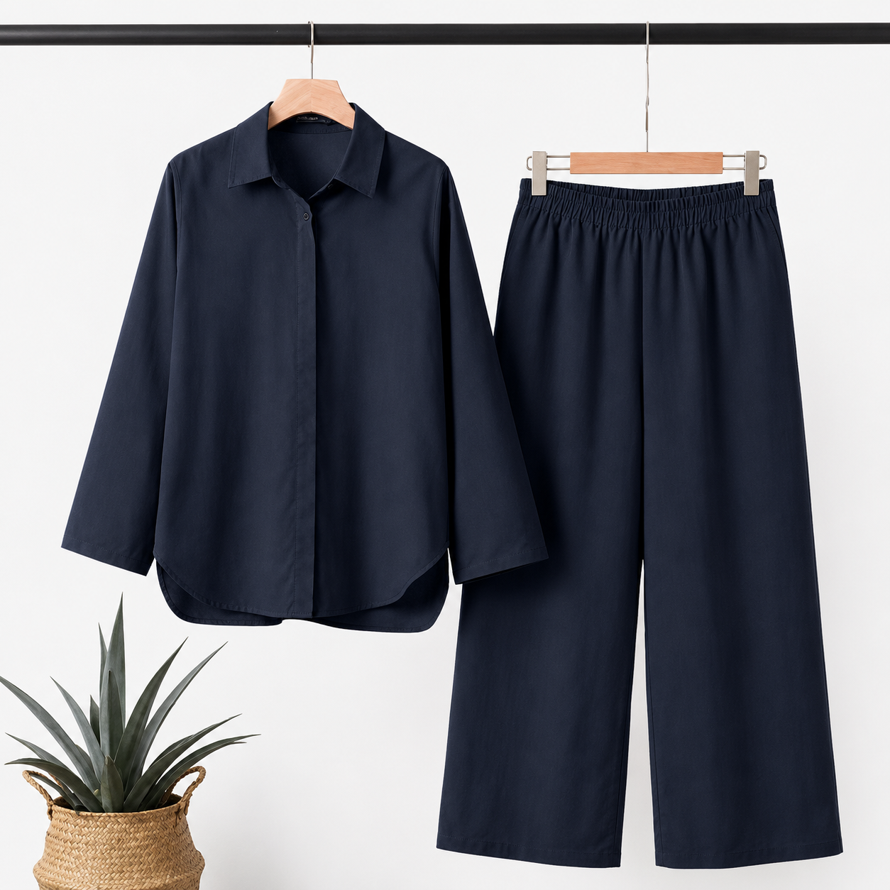 Beth - Conjunto de Verano para Mujer con Bolsillos y Manga Corta
