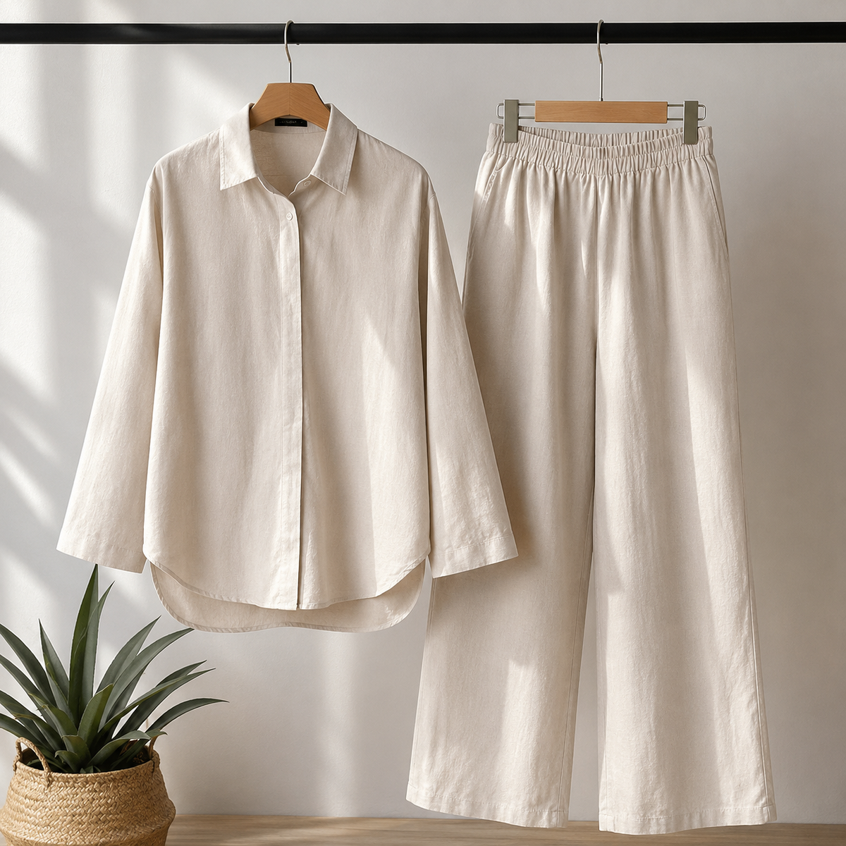 Beth - Conjunto de Verano para Mujer con Bolsillos y Manga Corta