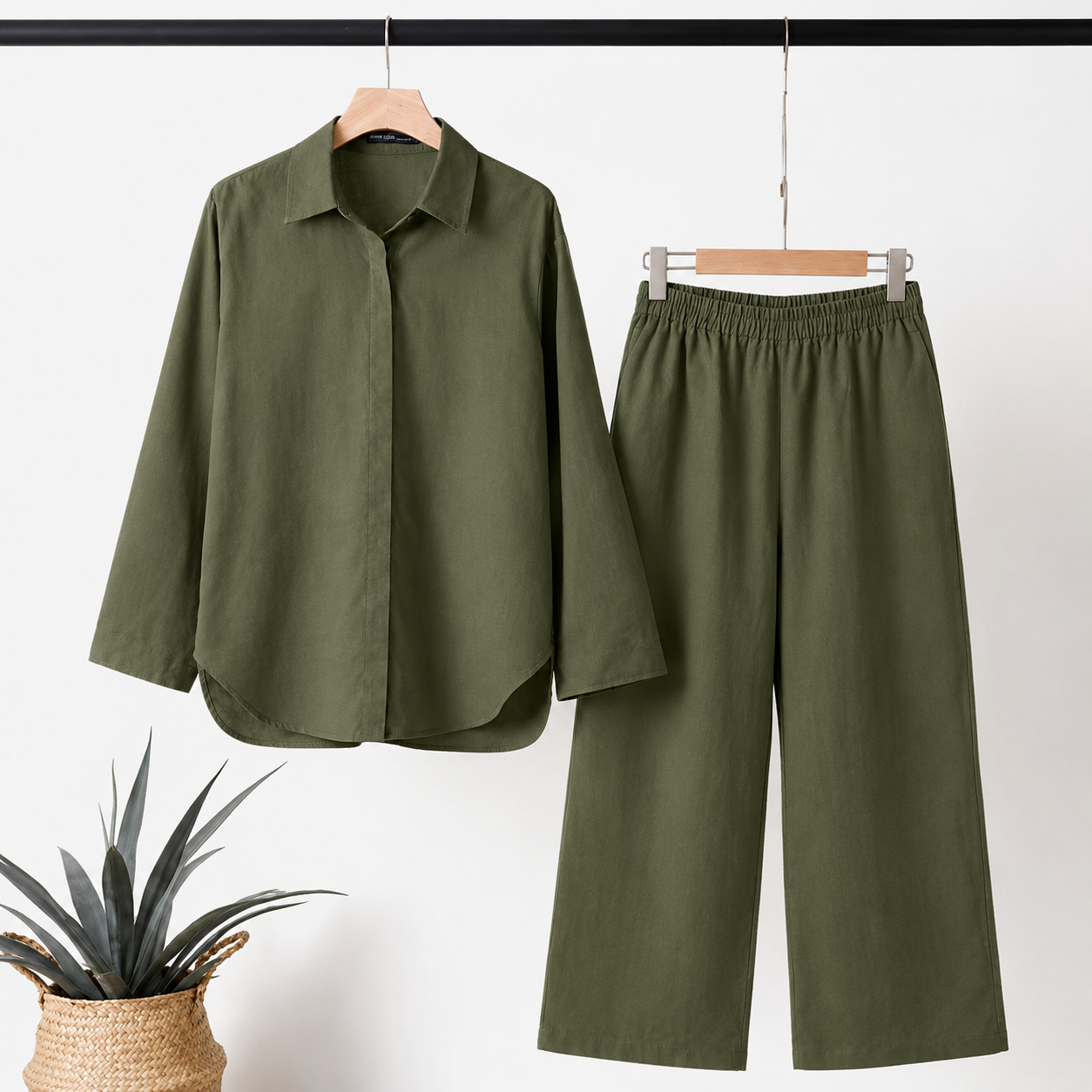 Beth - Conjunto de Verano para Mujer con Bolsillos y Manga Corta