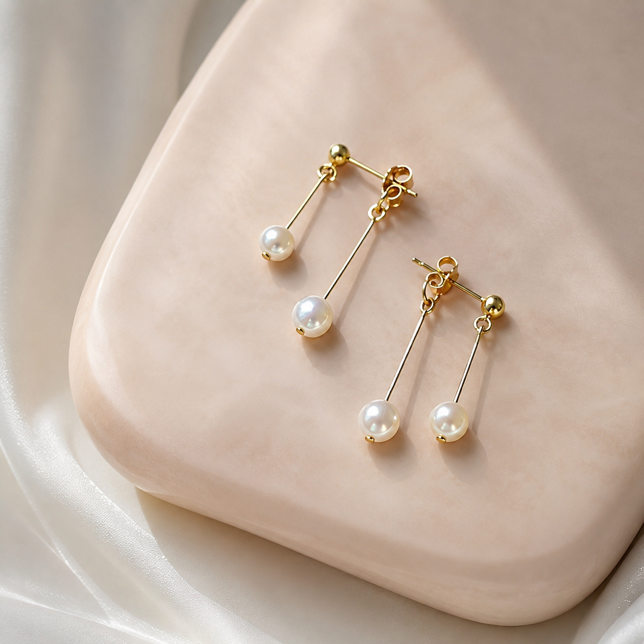 Alice – Pendientes colgantes de perla romántica
