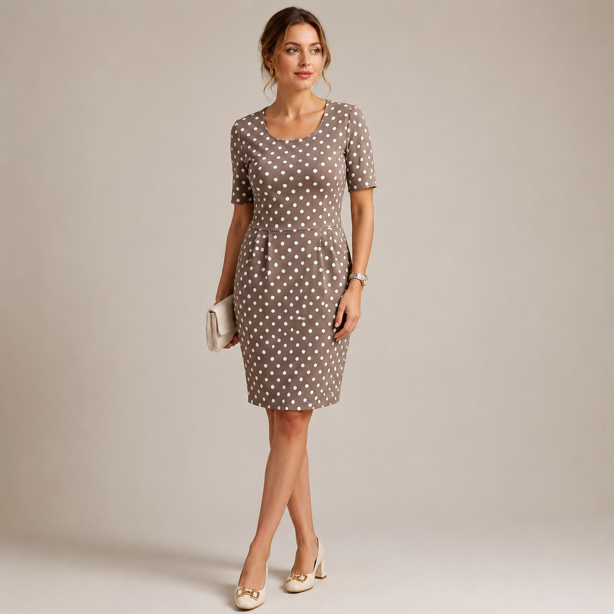 Carolyn - Vestido Casual de Lunares