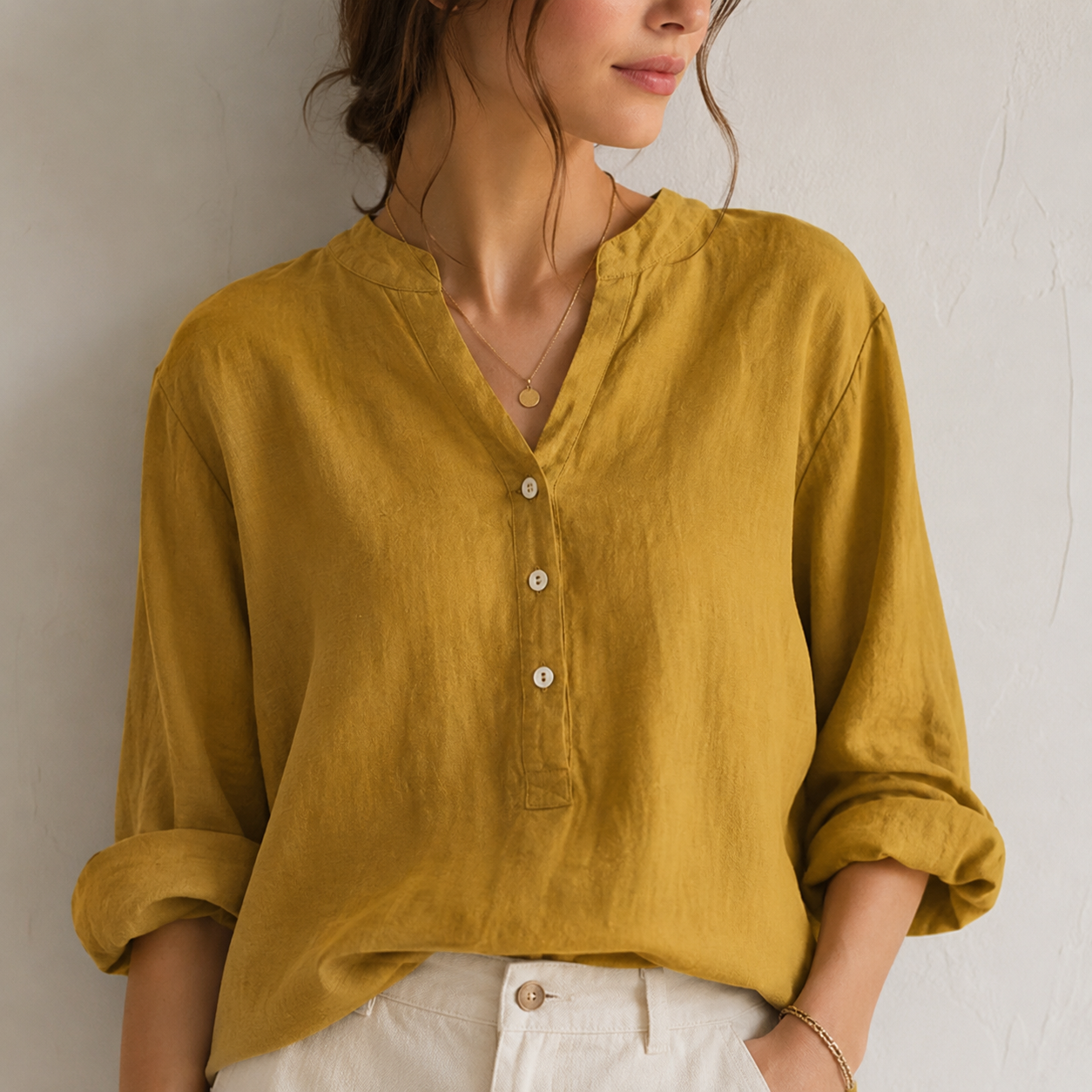 Evelyn - Blusa con botones