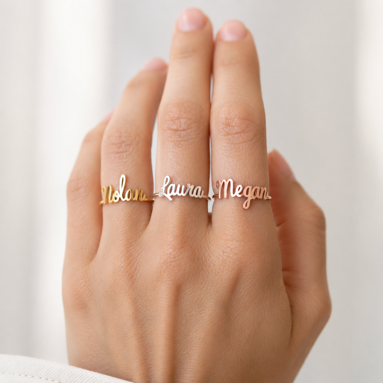 Anillo de nombre personalizado - Anillo personalizado