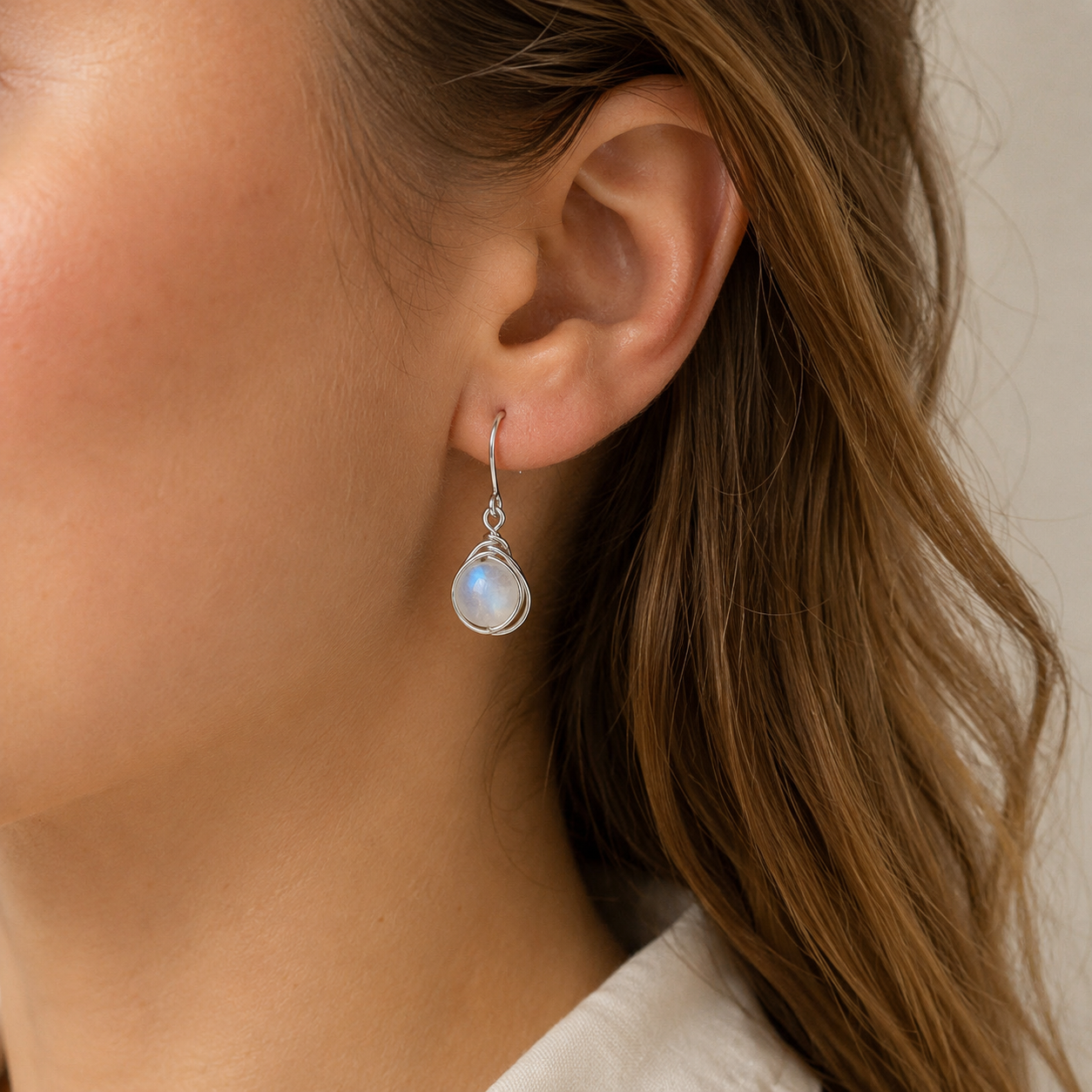 Aylin – Pendientes colgantes boho con moonstone
