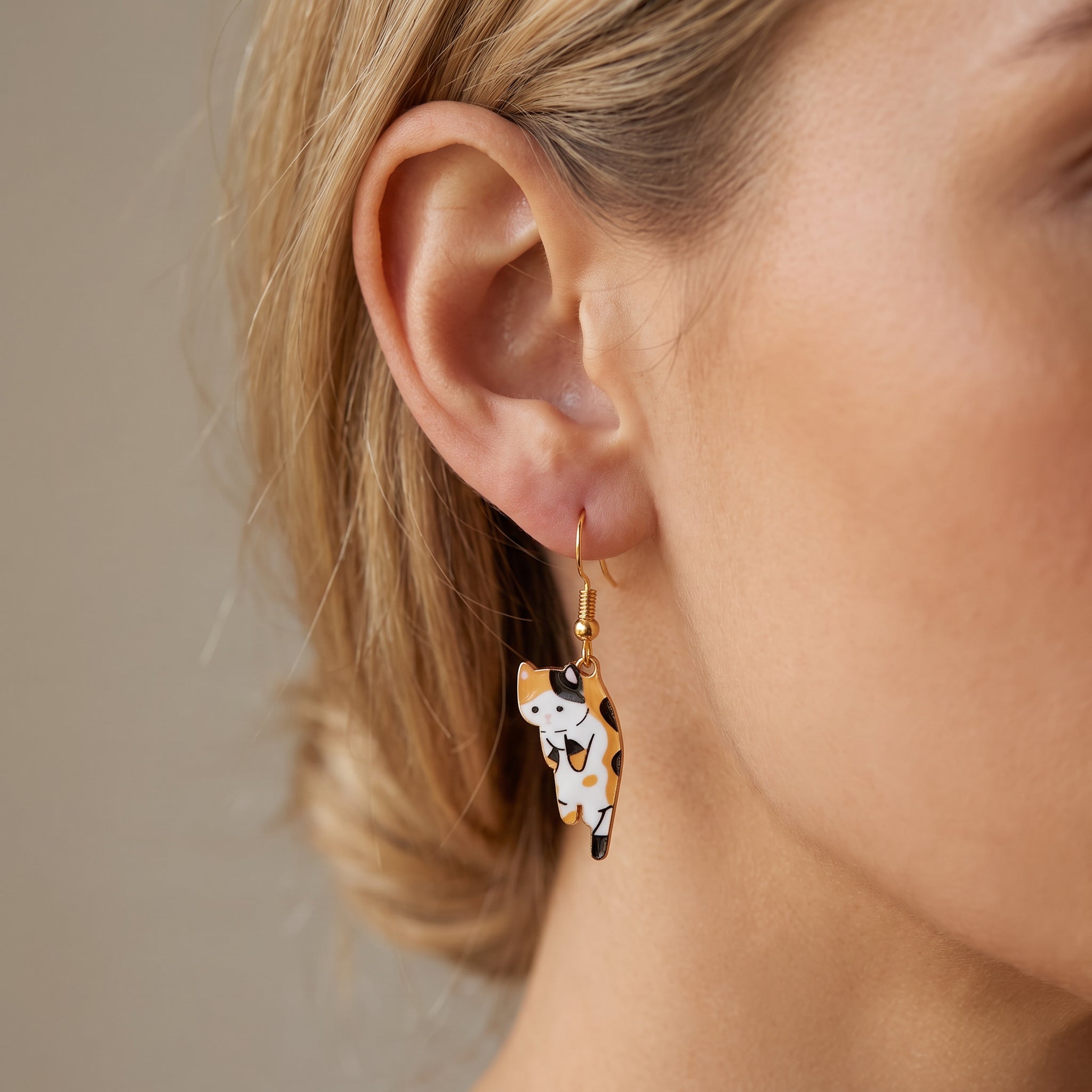 Kate – Pendientes colgantes de gato