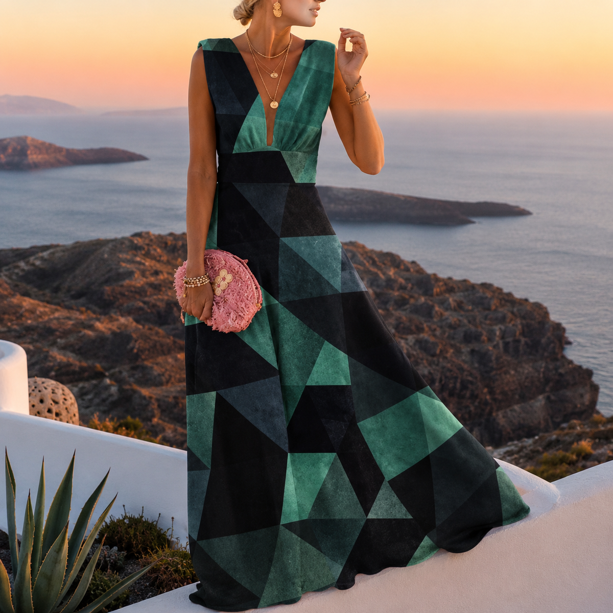 Maine - Vestido de Verano Estampado y Versátil