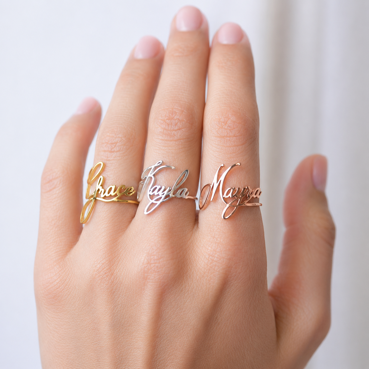 Anillo de nombre personalizado - Anillo personalizado