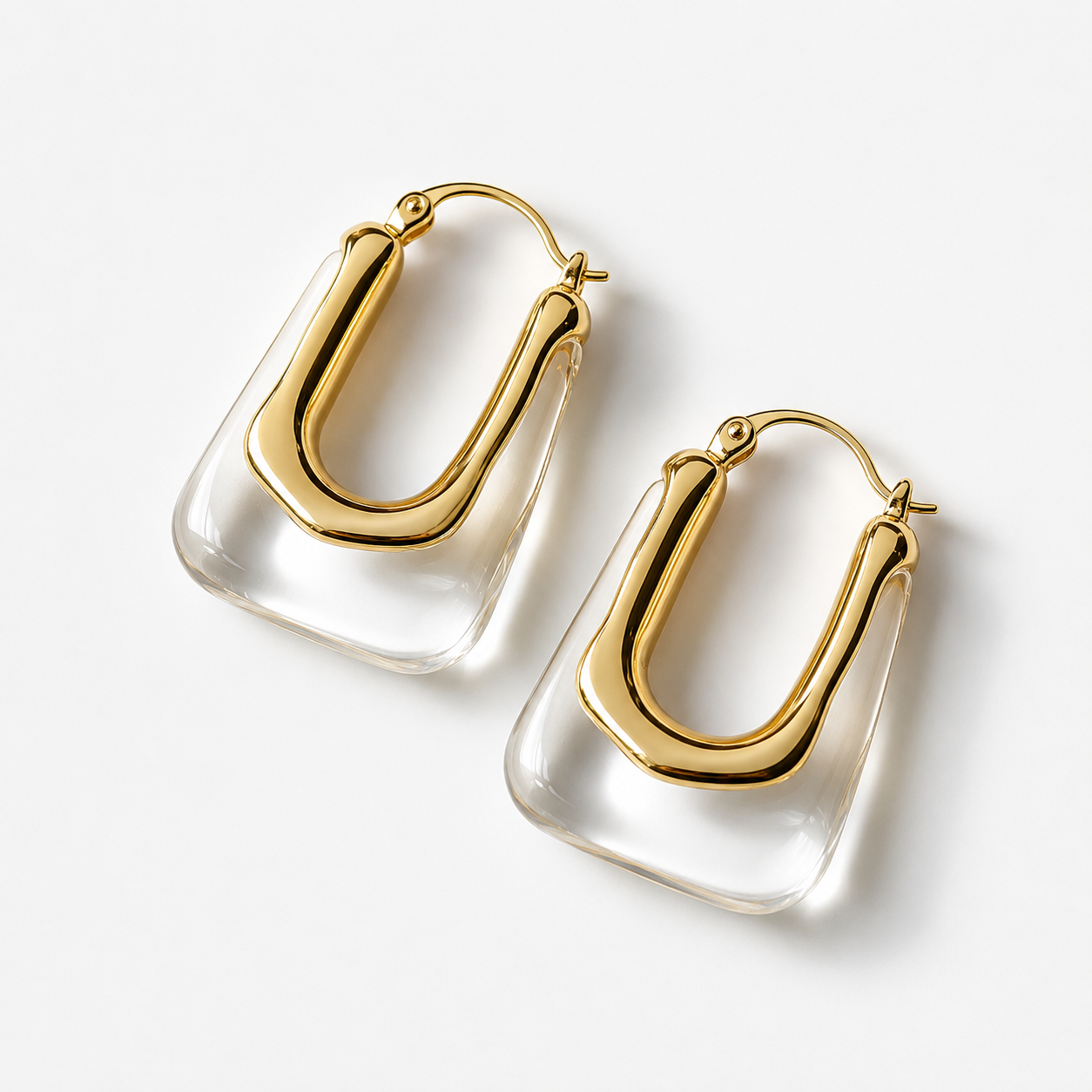 Mia - Aros rectangulares claros