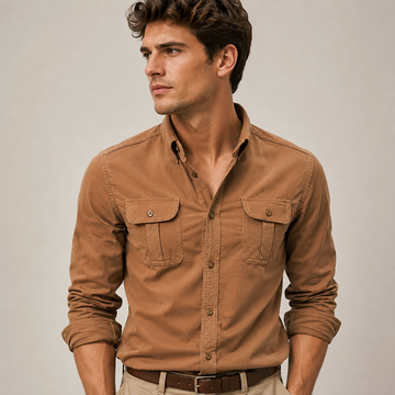Blake - Camisa casual de manga larga para hombre