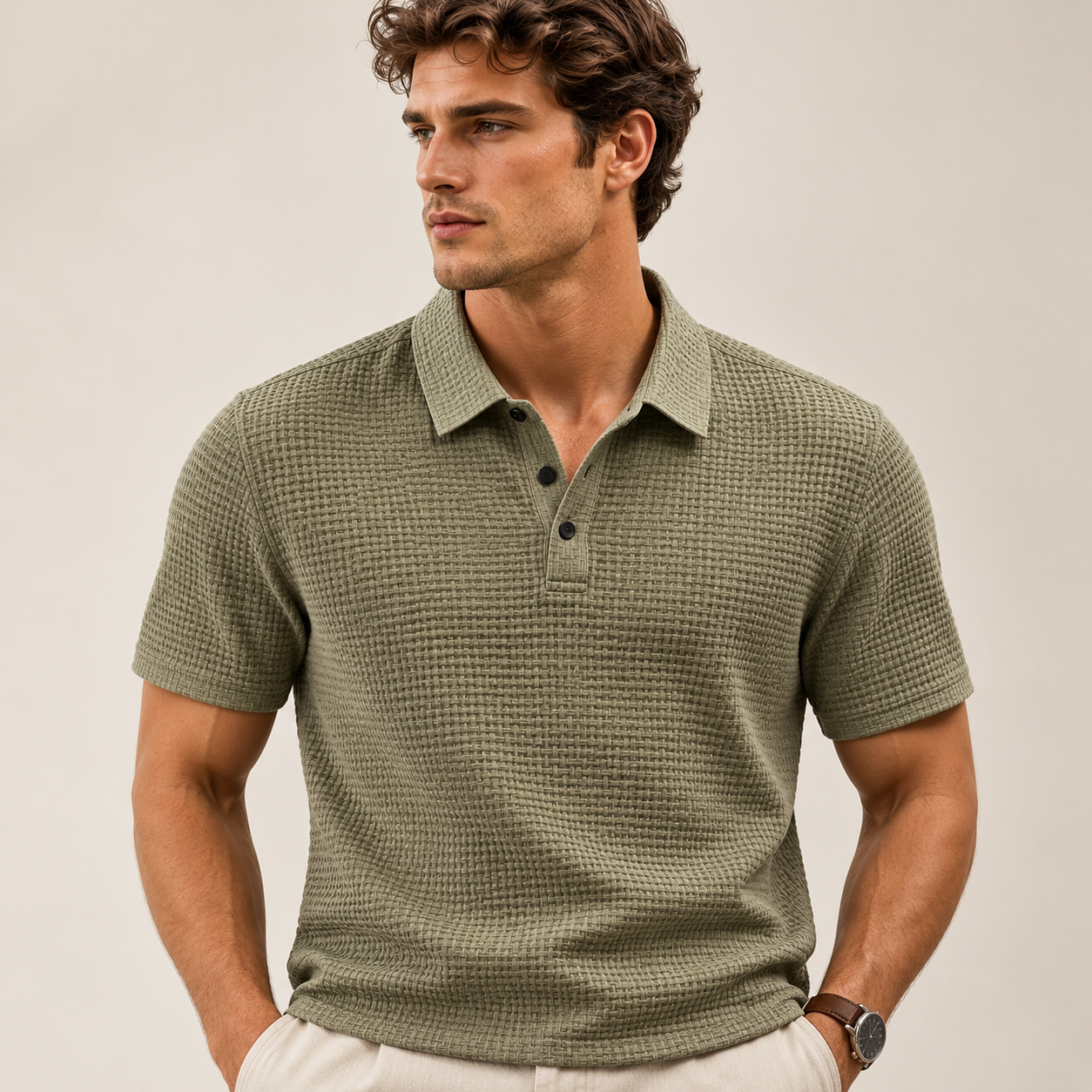 Lylle - Polo masculino casual de verano