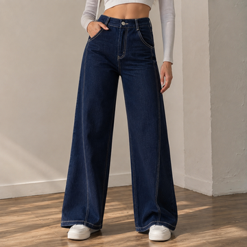 Dynna - Pantalones casuales de pierna ancha