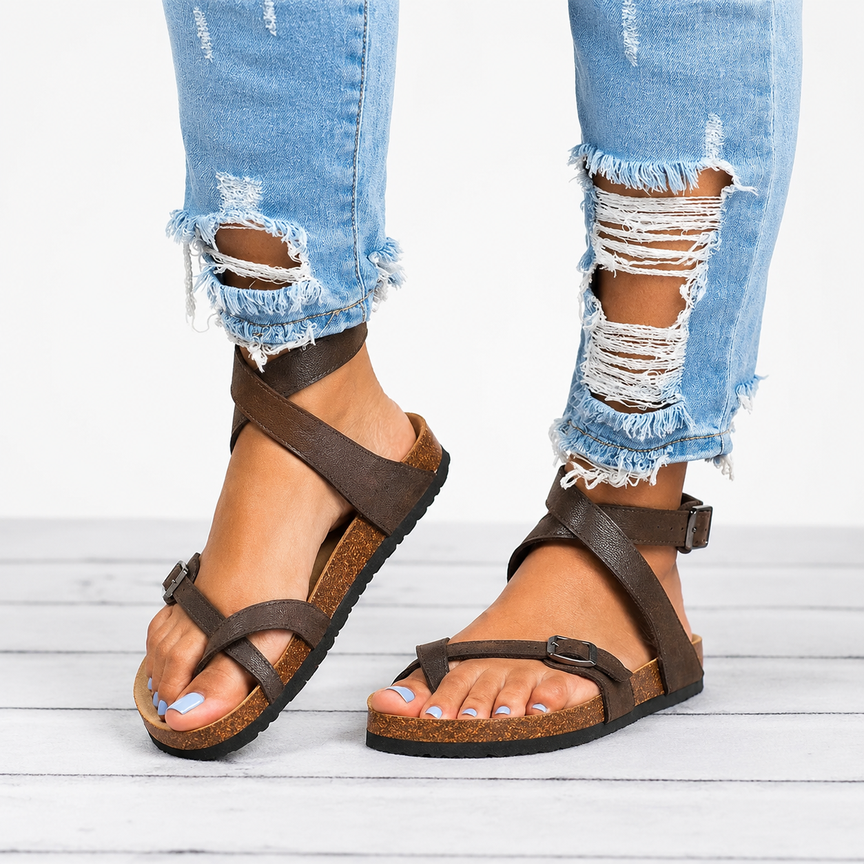 Danna - Sandalias retro para mujer