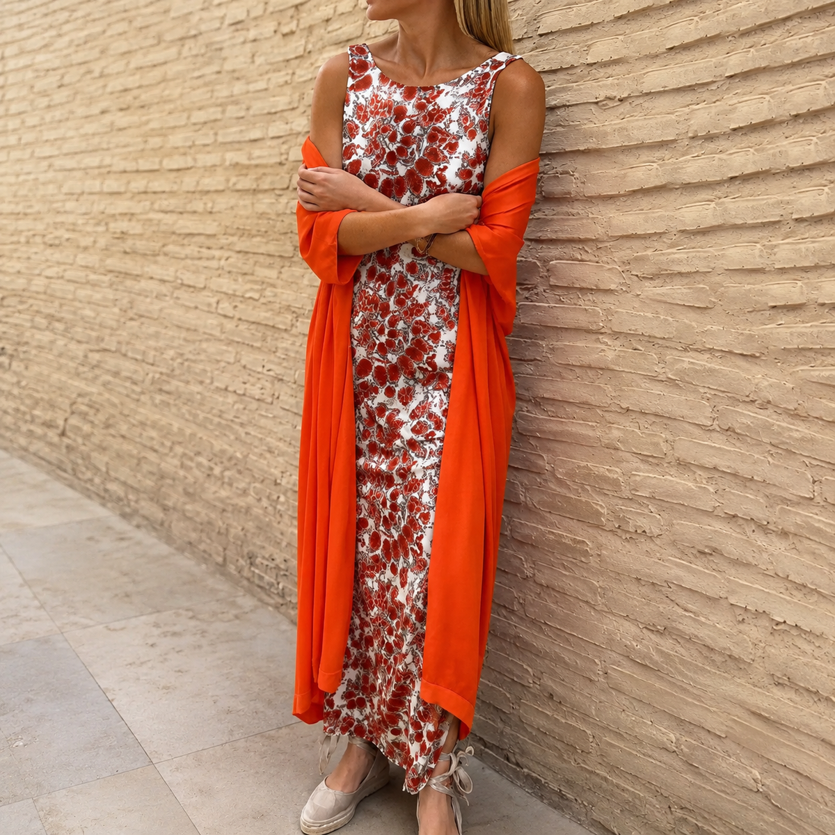 Sophia - Maxivestido para dama con diseño estampado