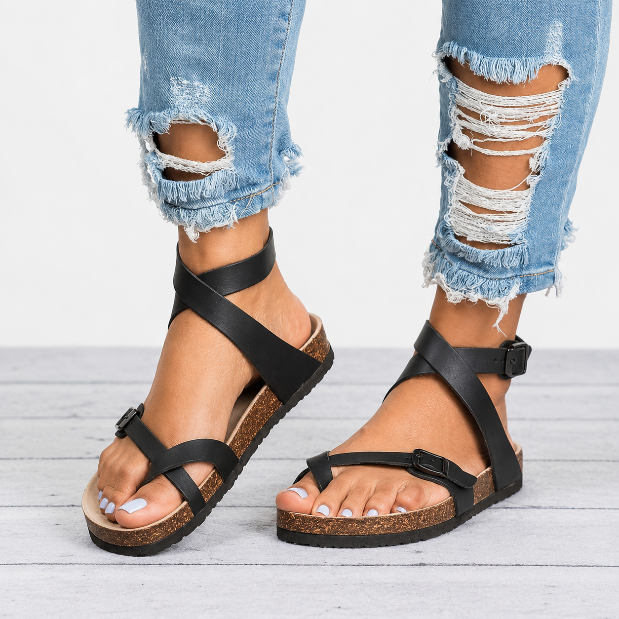 Danna - Sandalias retro para mujer