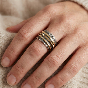 Cherilyn – Anillo Antiguo Vintage en Oro y Plata