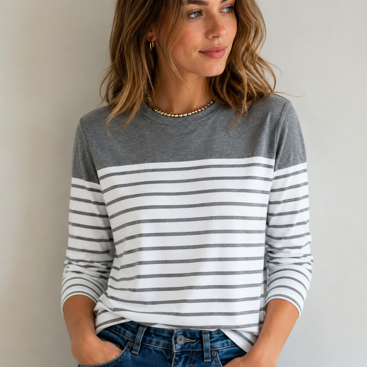Samantha - Camisa de Manga Larga Mujer - Elegante y Casual