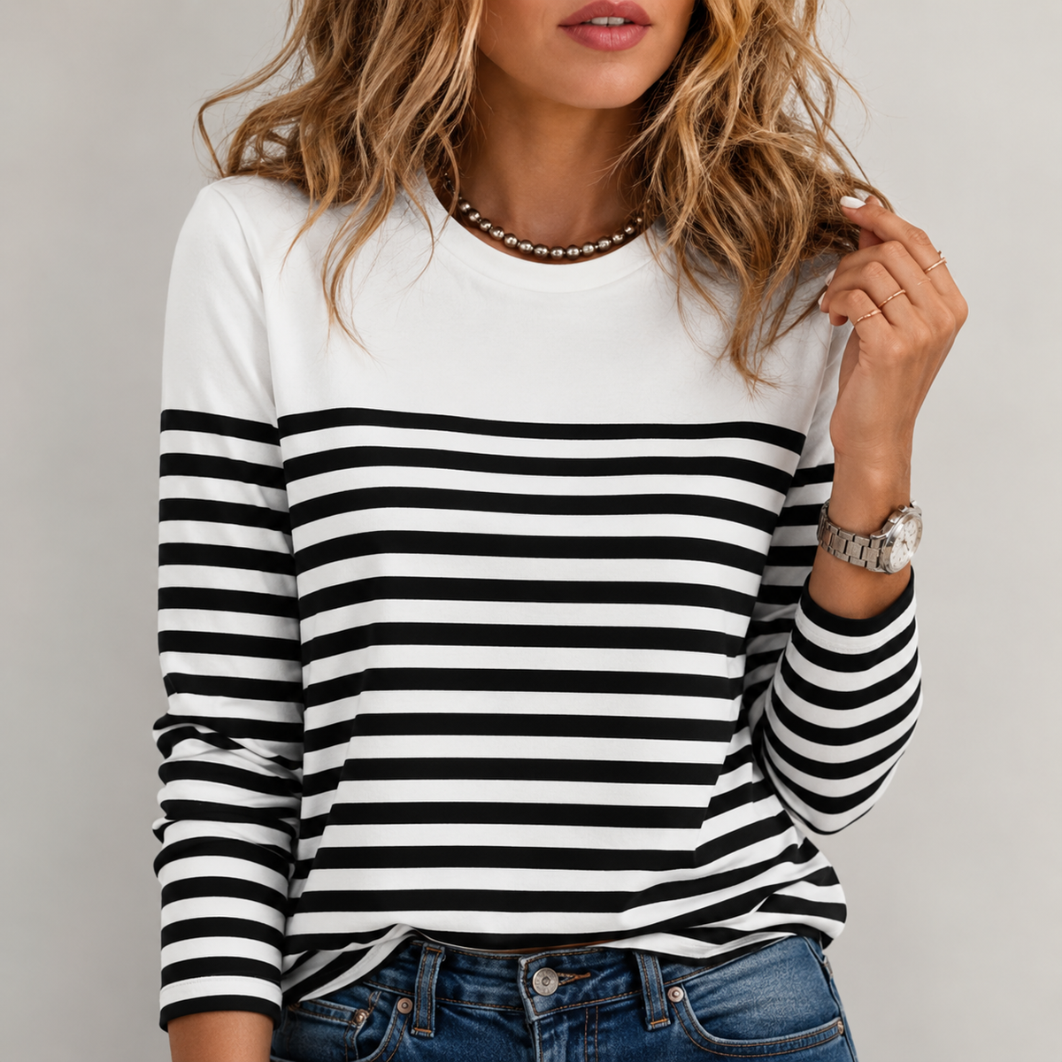Samantha - Camisa de Manga Larga Mujer - Elegante y Casual