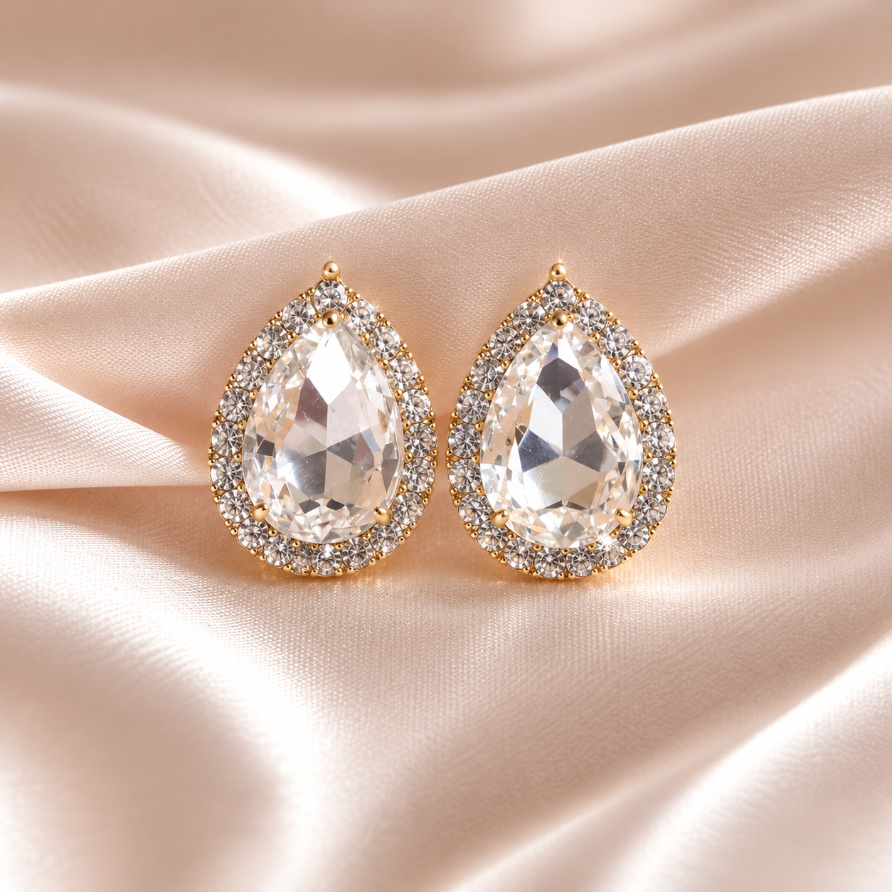 Lucy - Pendientes de diamante en forma de pera