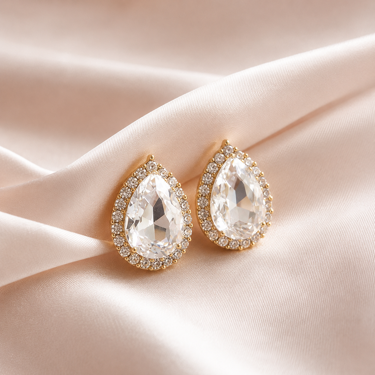 Lucy - Pendientes de diamante en forma de pera