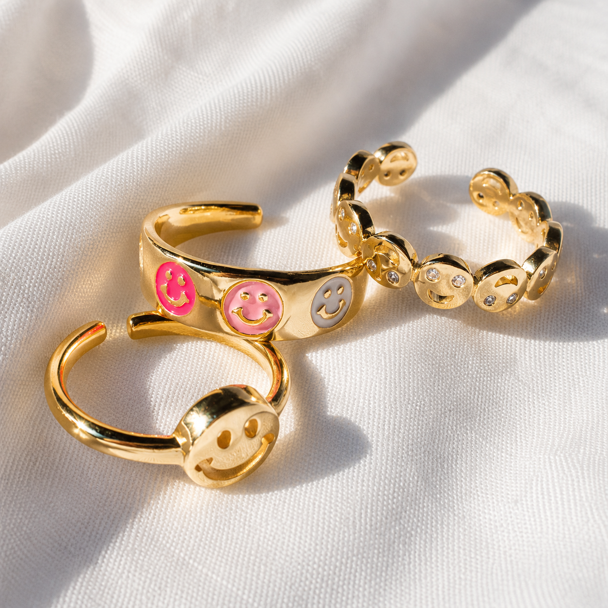 Smiley - Anillo sonriente colorido