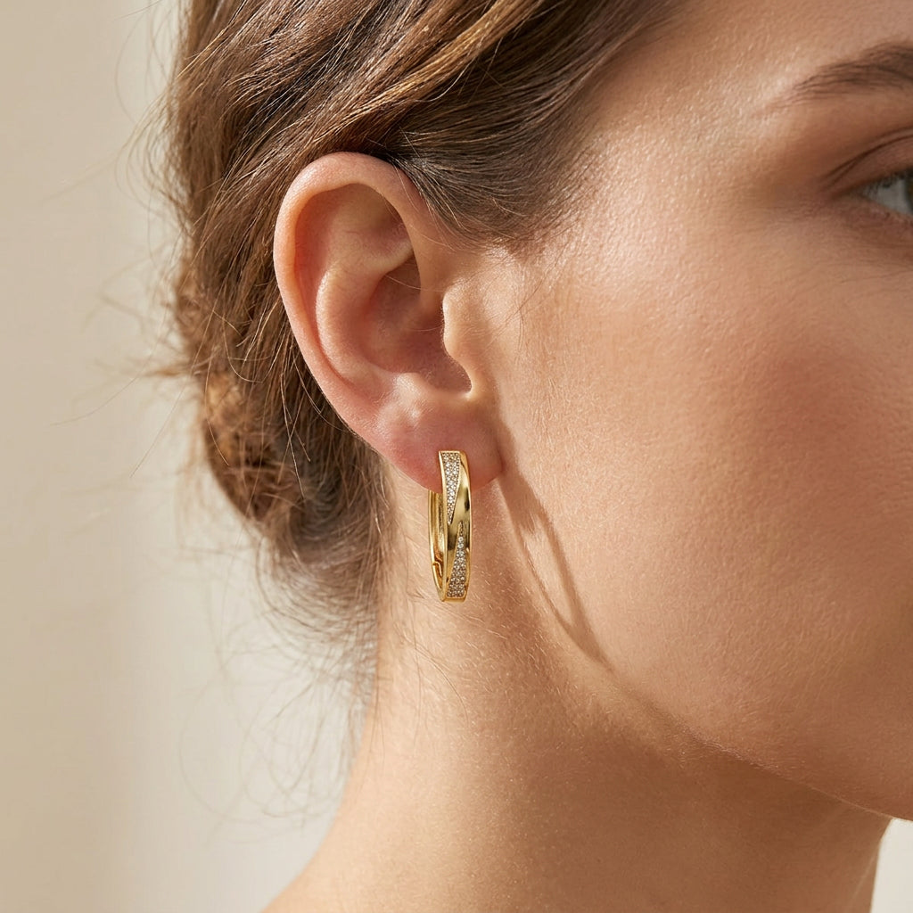 Sophie – Pendientes de oro y piedras preciosas