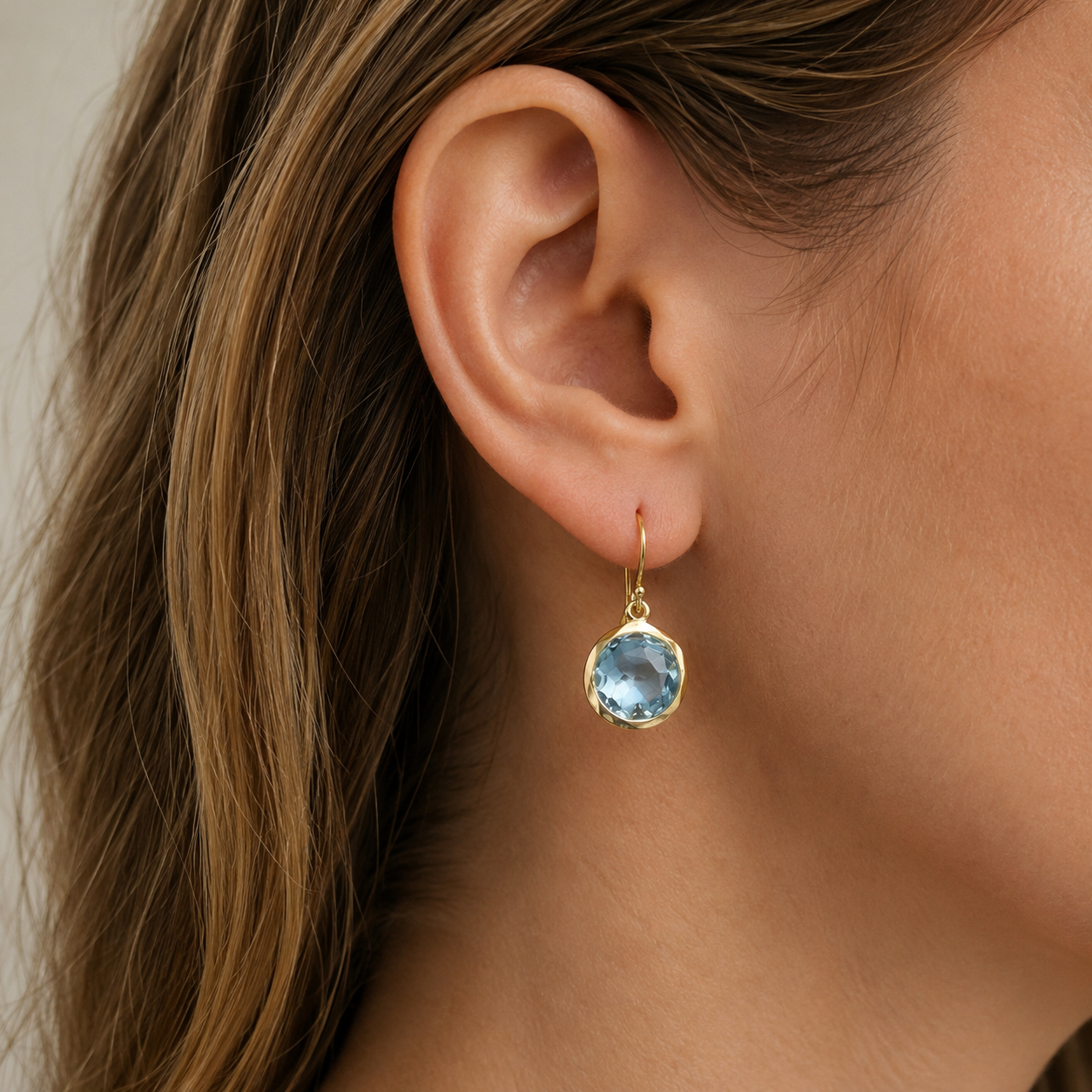 Azura – Pendientes de cristales azules vintage