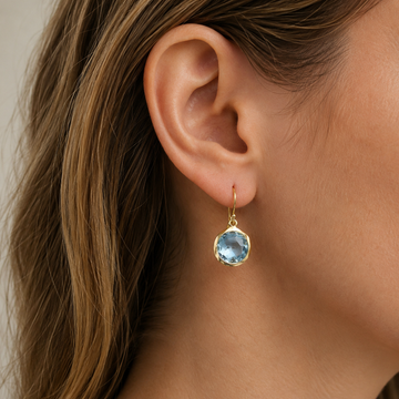 Azura – Pendientes vintage con detalles azules