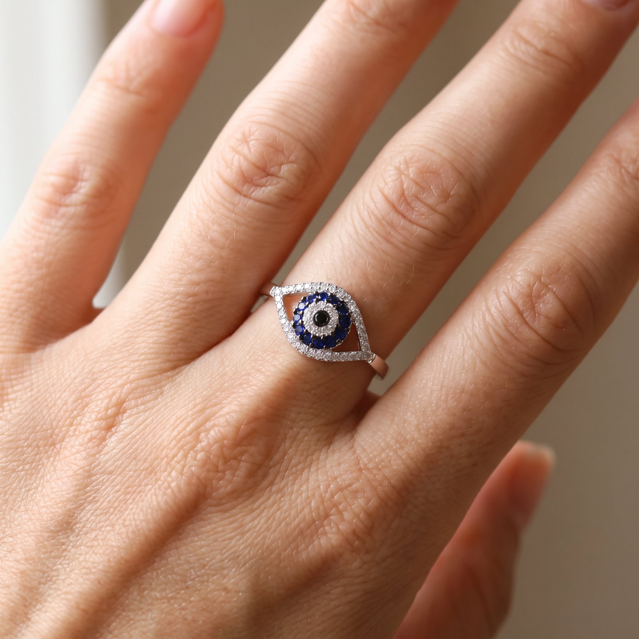 Eleni – Anillo de Protección Ojo Azul Matiasma