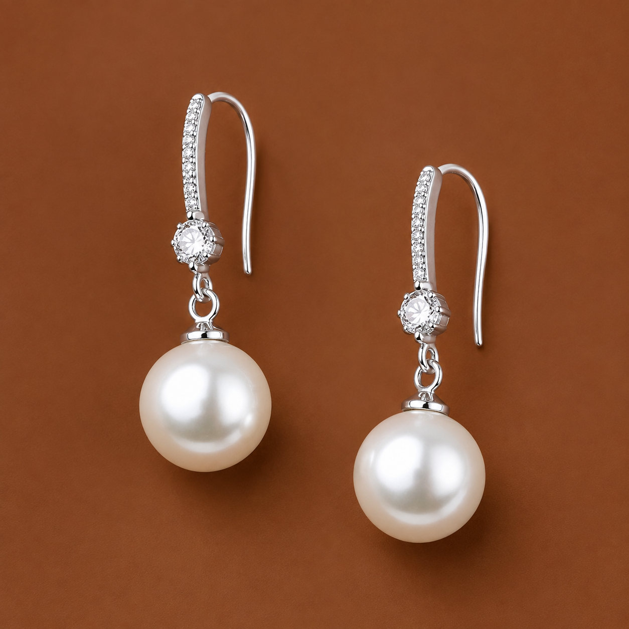 Aileen – Pendientes de perlas doradas en forma de gota