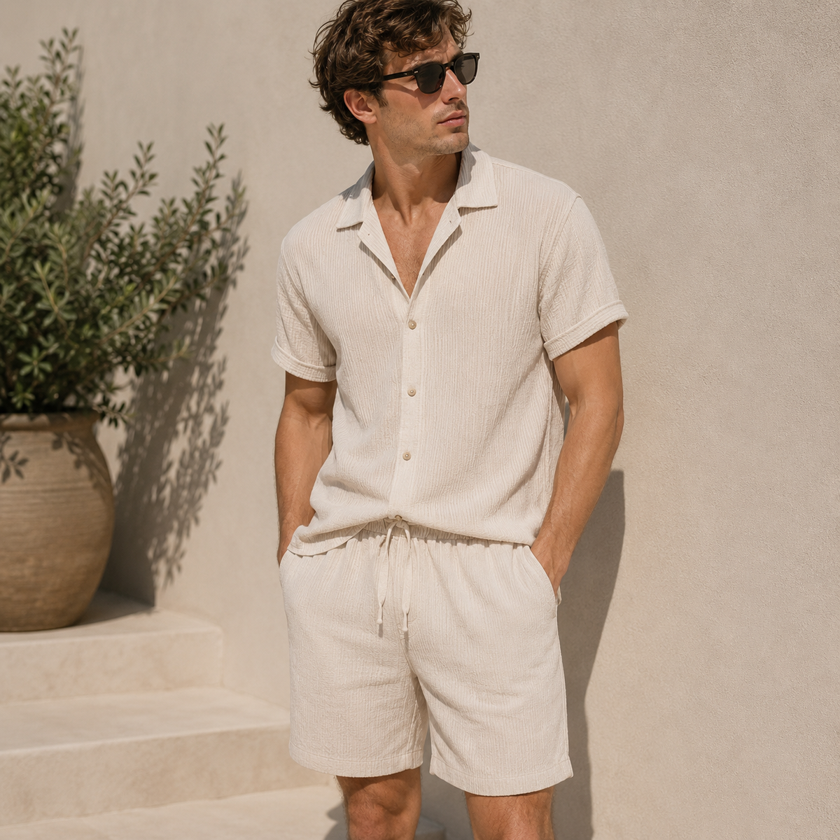 Alfred - Conjunto de Ropa de Playa Casual