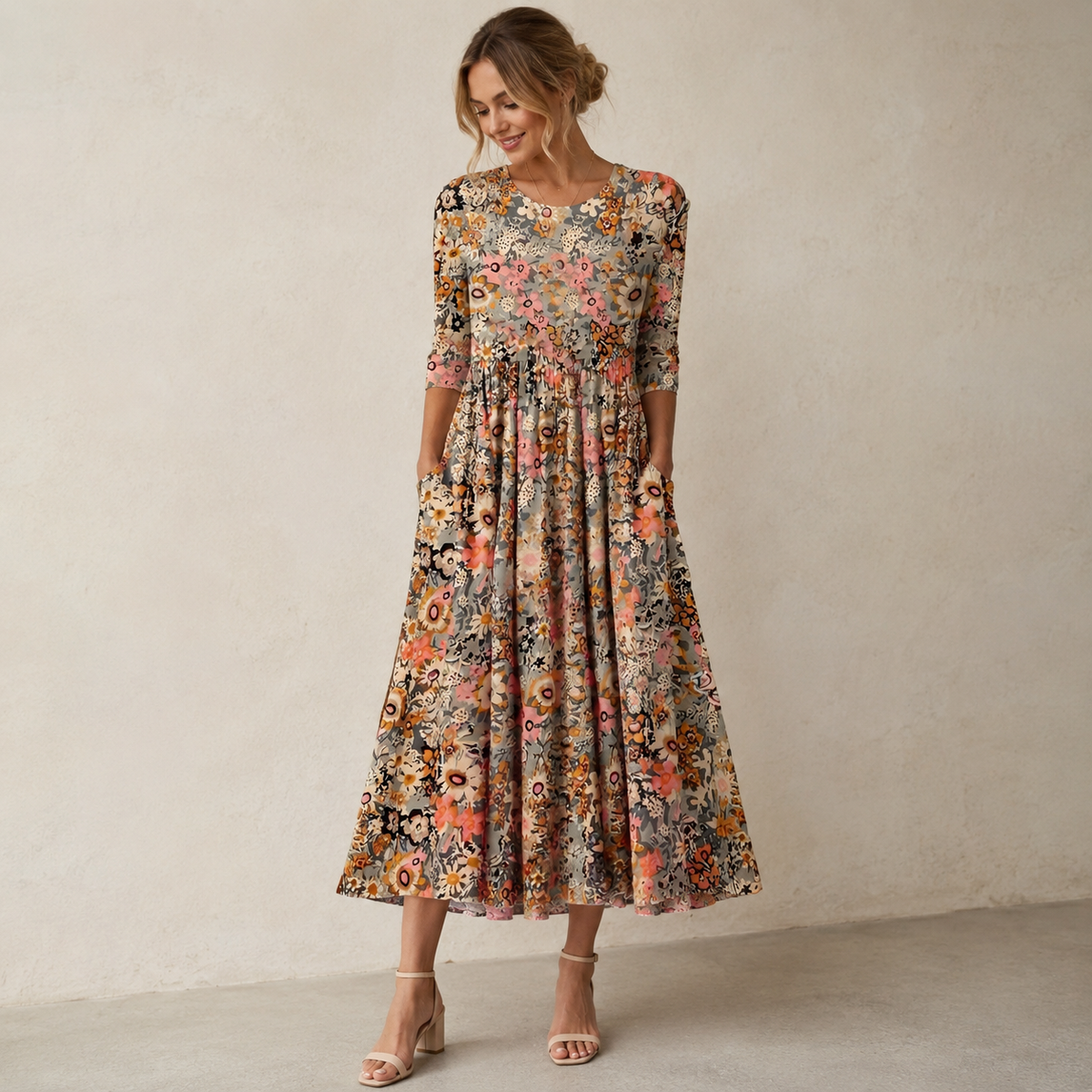 Lucie - Vestido Largo Floral Estiloso