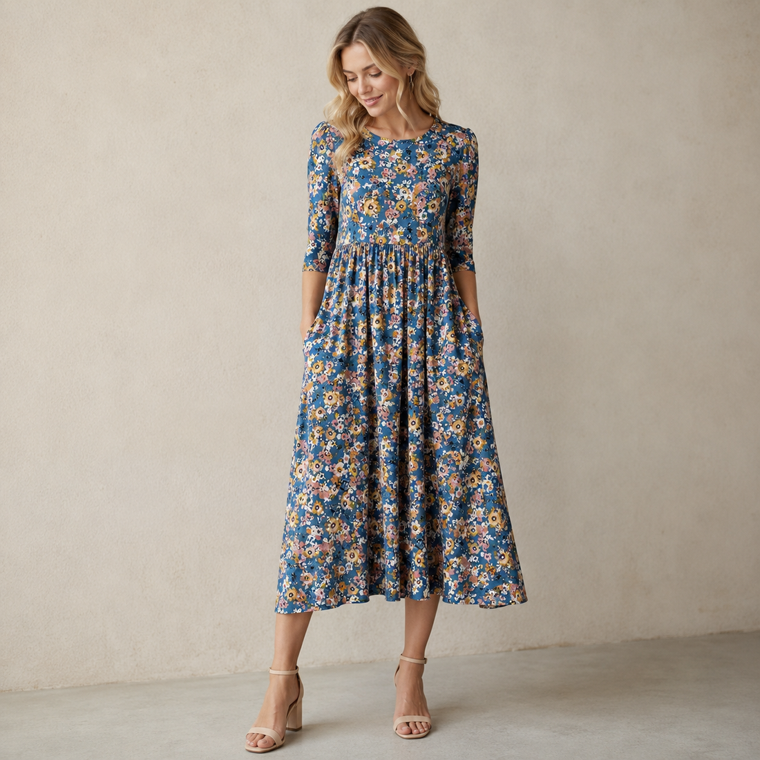 Lucie - Vestido Largo Floral Estiloso