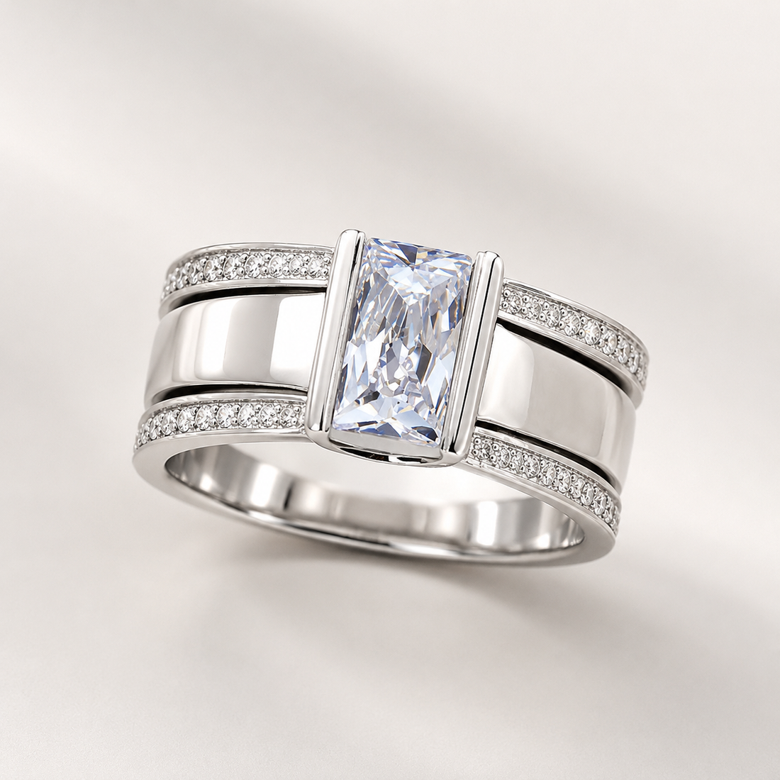 Clemence – Anillo Vintage con Vidrio Incrustado