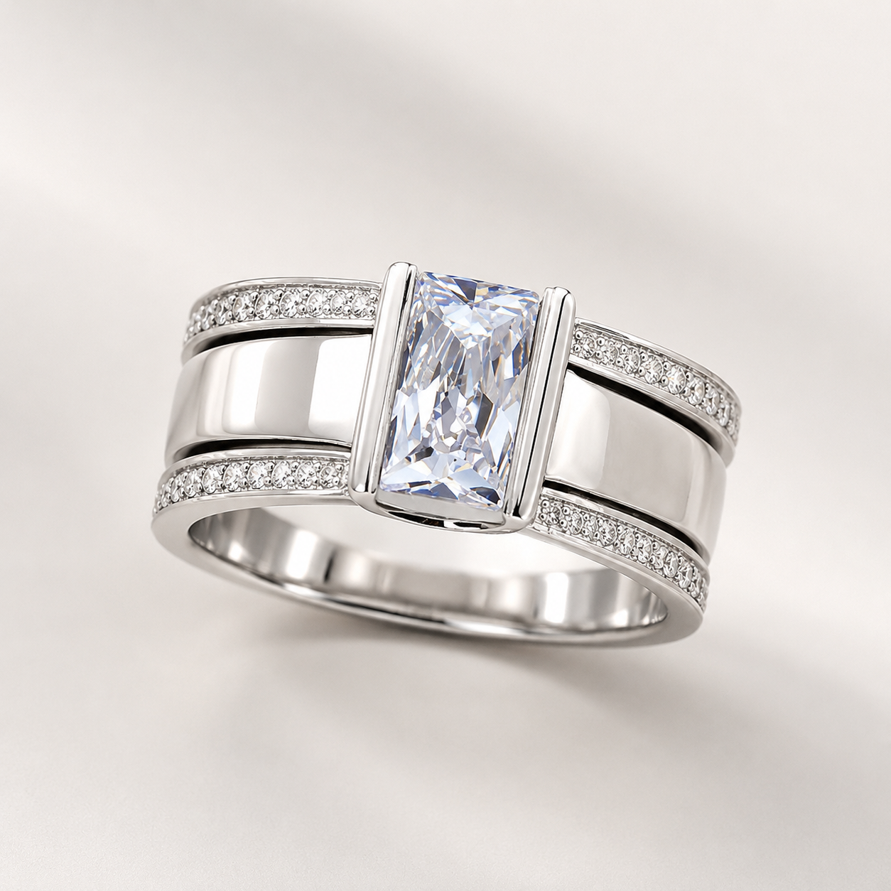 Clemence – Anillo Vintage con Vidrio Incrustado