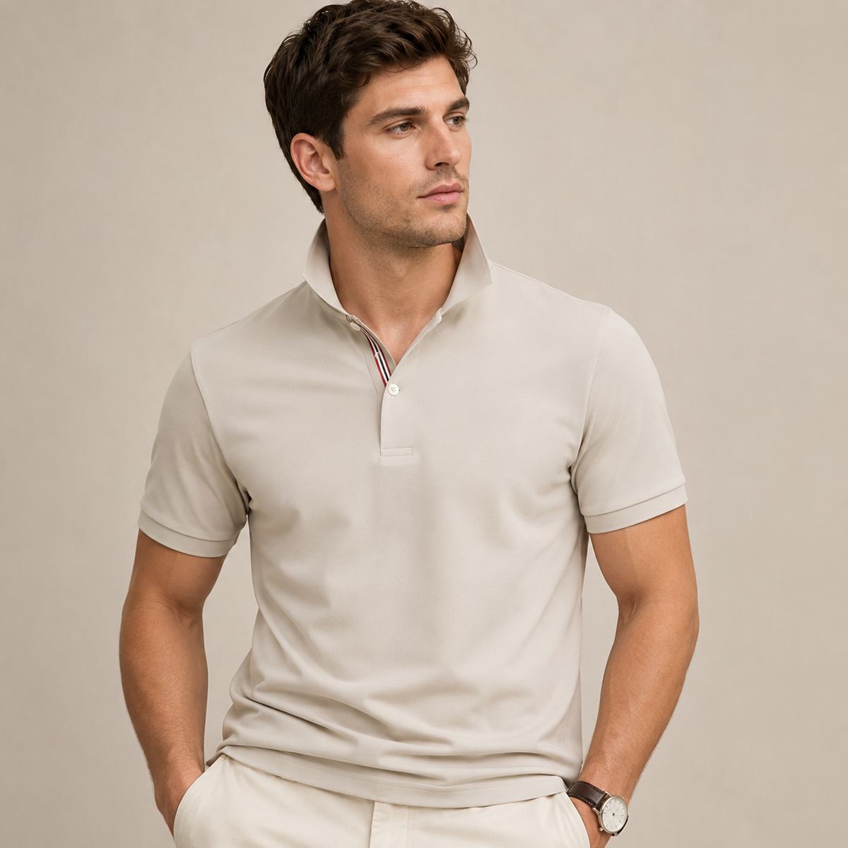 Alfred - Polo de moda de manga corta para hombre