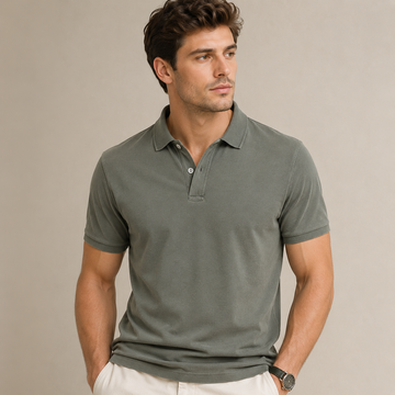 Geliant - Camisa de verano de moda con corte ajustado para hombre