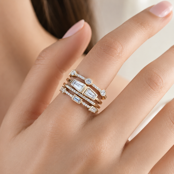 Shuvee – Conjunto de anillos vintage