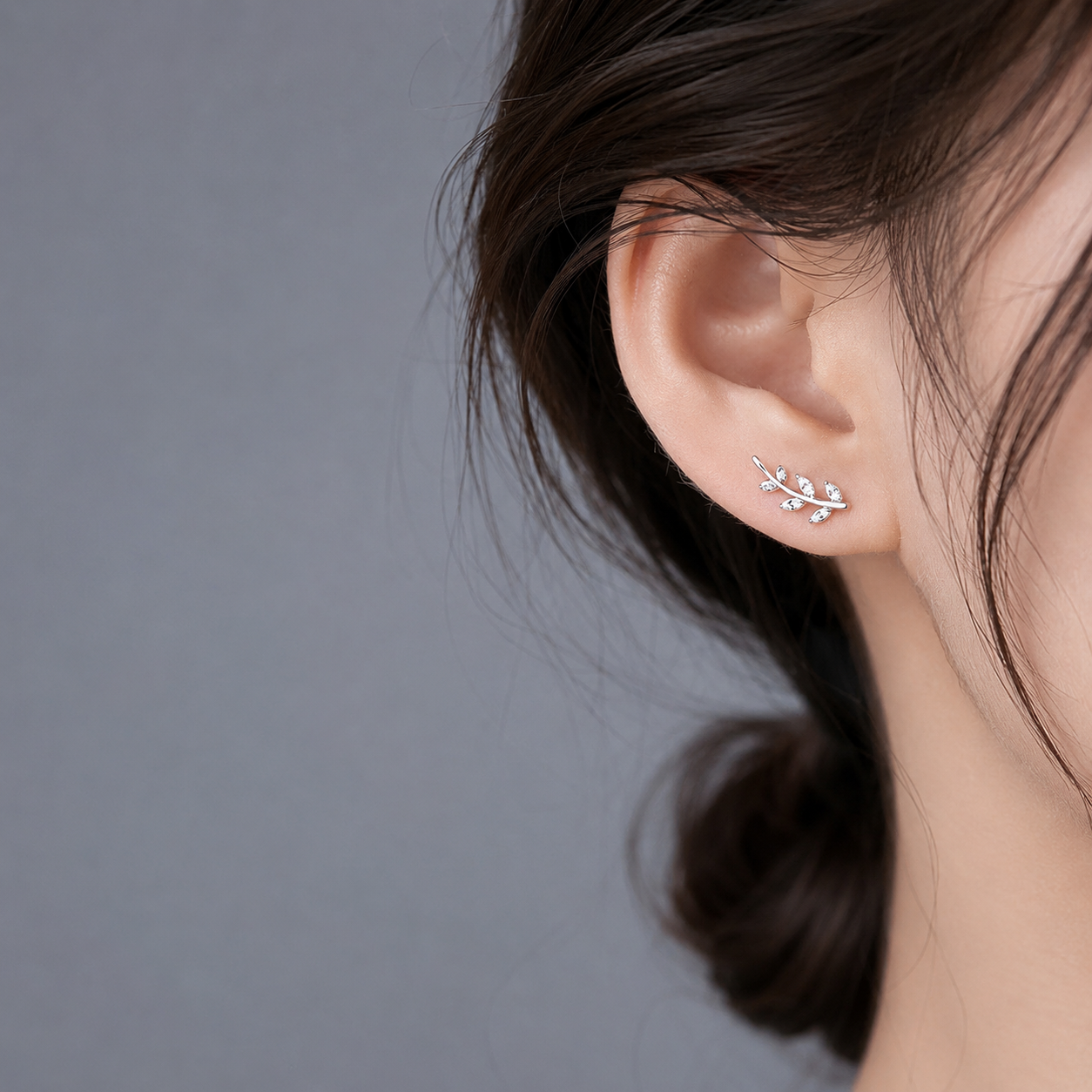 Liana – Pendientes de hojas brillantes
