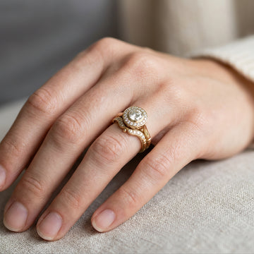 Beatrice – Pack de Anillos de Oro Vintage con Circonio