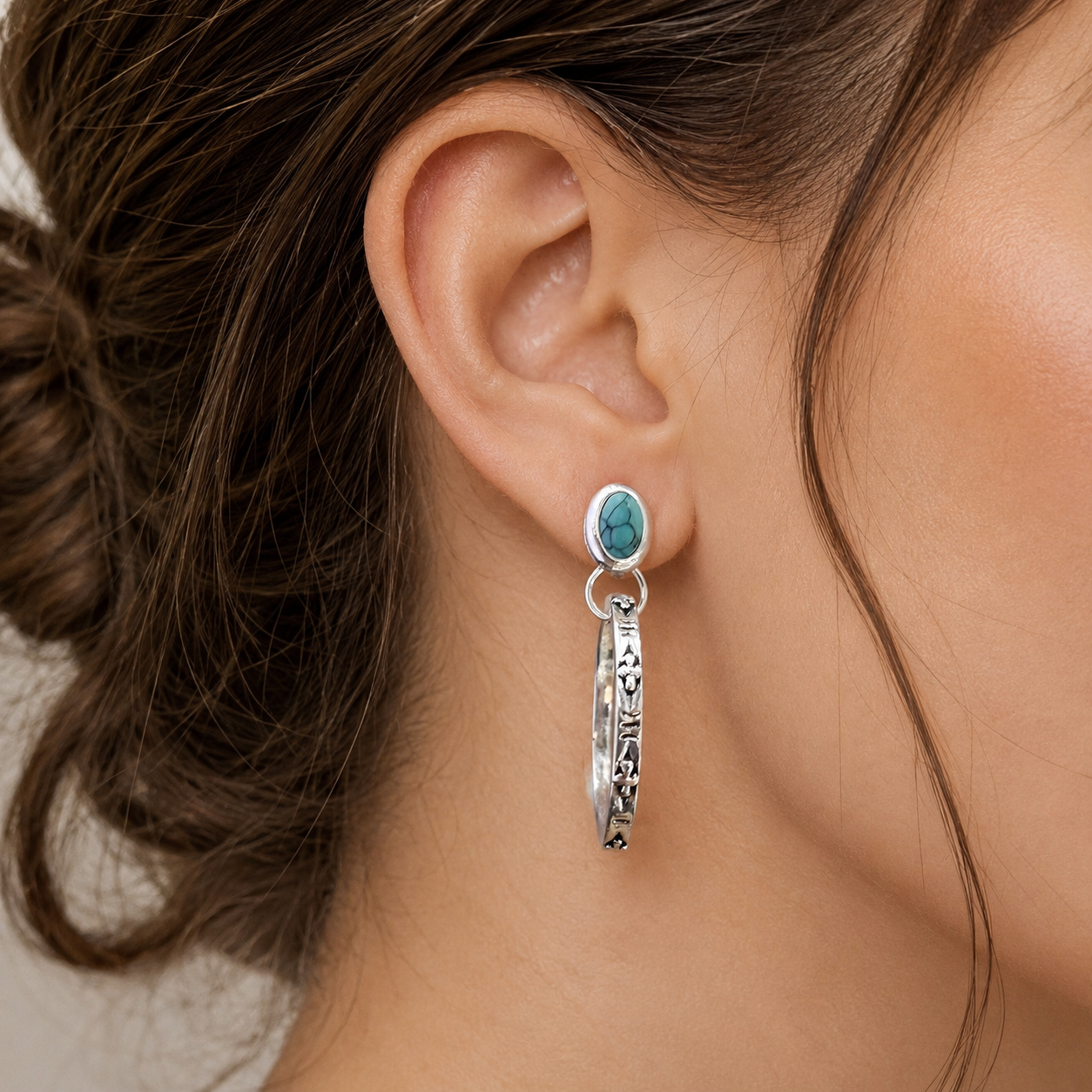 Issa – Pendientes boho vintage con ónice